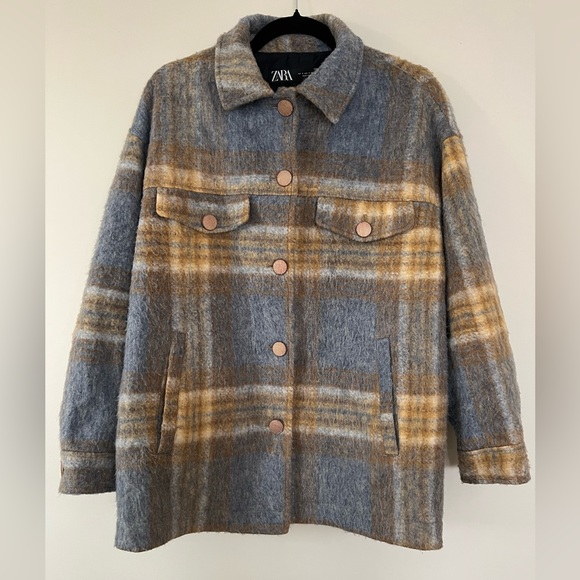 ZARA OVERSIZED SHACKET - Picture 1 of 3